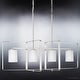 preview thumbnail 4 of 4, Luxury Modern Chandelier, 14.5"H x 39.75"W, with Modern Farmhouse Style, Brushed Nickel, BWP4101 by Urban Ambiance - 39.75