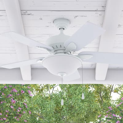 42" Prominence Home Viretta Wet Rated Indoor/Outdoor Ceiling Fan, Matte Black - 42