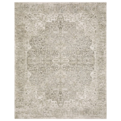 Amira Distressed Traditional Beige/ Grey Area Rug
