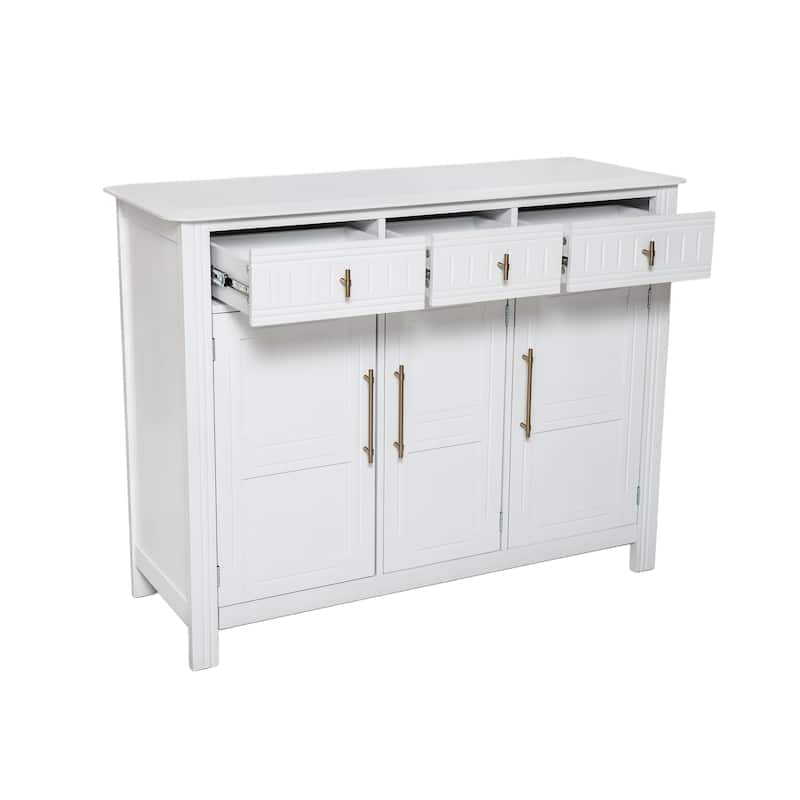 3 Doors Buffet Sideboard Storage Cabinet for Dining Room Living Room Entryway