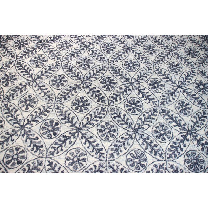 Bashian Nikau Ivory & Blue