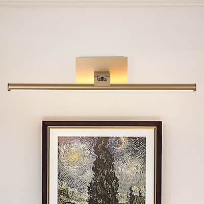16" Modern Gold LED Wireless Picture Light with Remote Control