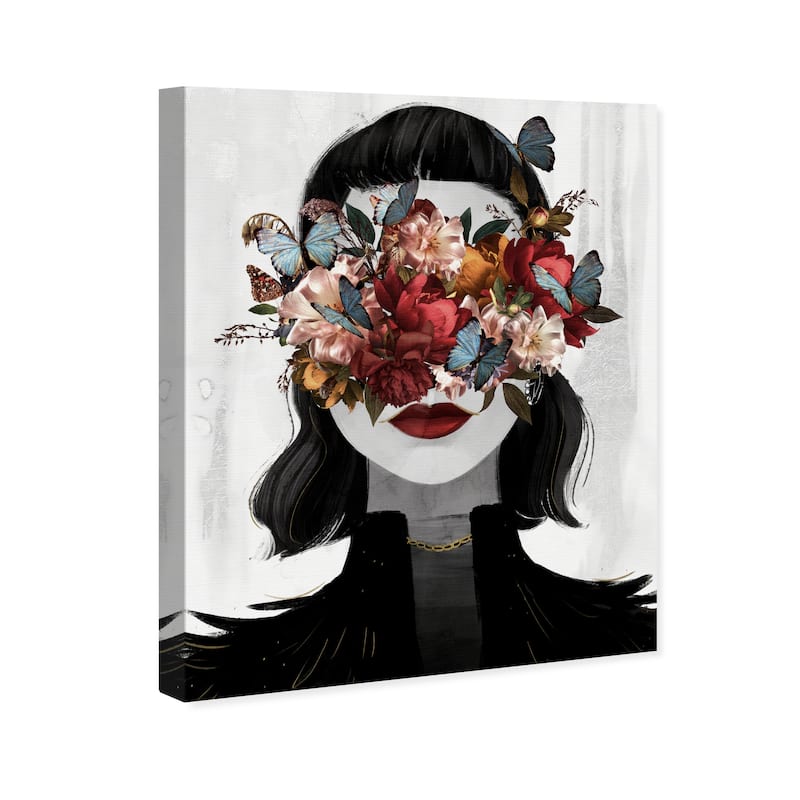 Wynwood Studio Canvas Floral and Botanical Dutch Love Black and Modern & Contemporary Wall Art Canvas Print
