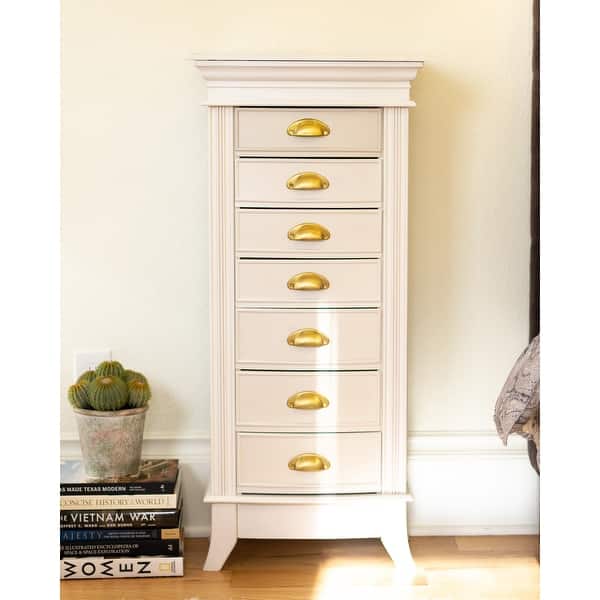 Shop Hives Honey Hillary White Jewelry Armoire Large Overstock 28530728