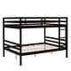 preview thumbnail 21 of 41, Full over Full Wooden Bunk Bed,High Guardrail,Ladder,Kids Teens,Dorm