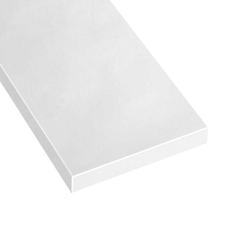 21in. Pure White Engineered Bath Vanity sidesplash - 21" x 4"