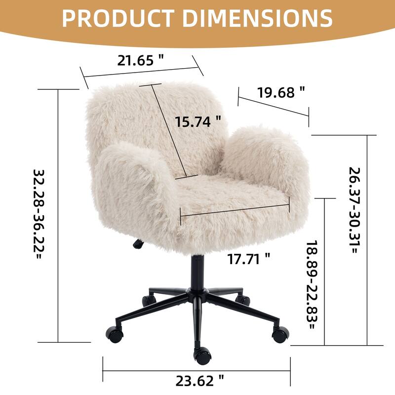 Criss Cross Chair with 5-Gear Adjustable Armrests & Wheels, Ergonomic Thickened Backrest Swivel Desk Chair for Home Office