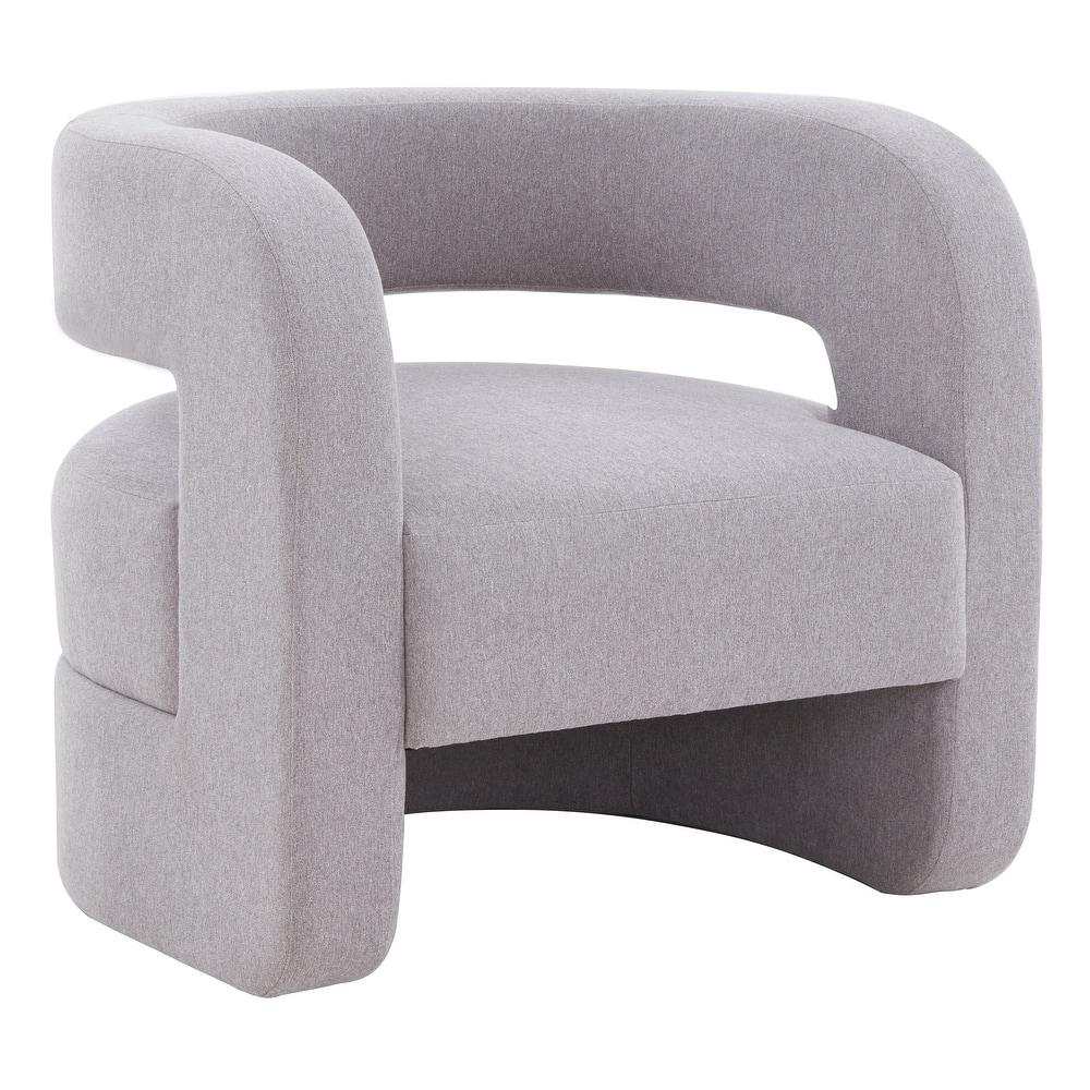 SAFAVIEH Couture Onela Barrel Back Accent Chair - 32 In. W x 29 In. D x 29 In. H. - 32"W x 29"D x 29"H