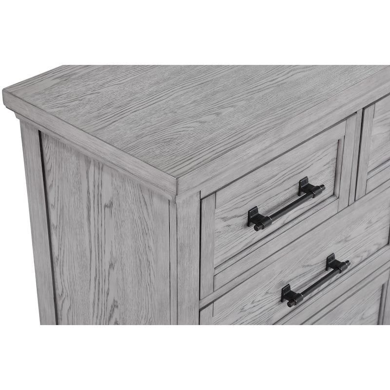 Debra 3 Piece Gray Panel Bench Footboard Bedroom Set