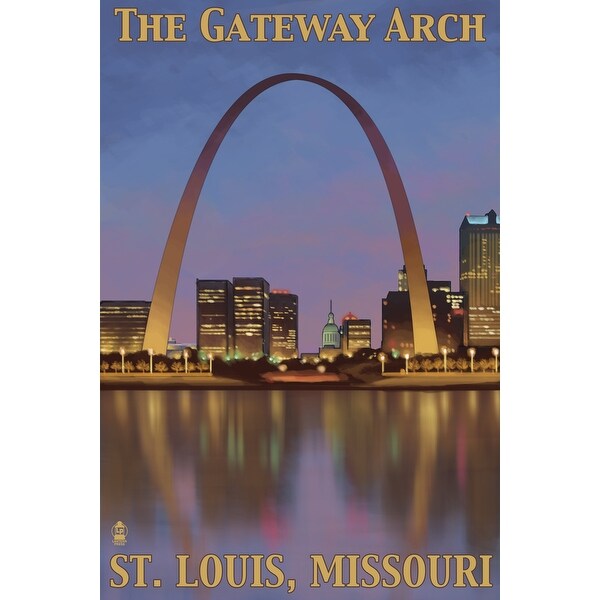Shop St. Louis, MO - Gateway Arch - LP Artwork (Art Print - Multiple Sizes Available) - Free ...