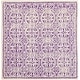 preview thumbnail 72 of 73, SAFAVIEH Handmade Cambridge Myrtis Modern Moroccan Wool Area Rug 6' x 6' Square - Purple/Ivory