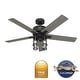 preview thumbnail 2 of 18, Hunter 52" Astwood II Ceiling Fan with LED Light and Handheld Remote - Transitional - Exclusive SureSpeed!