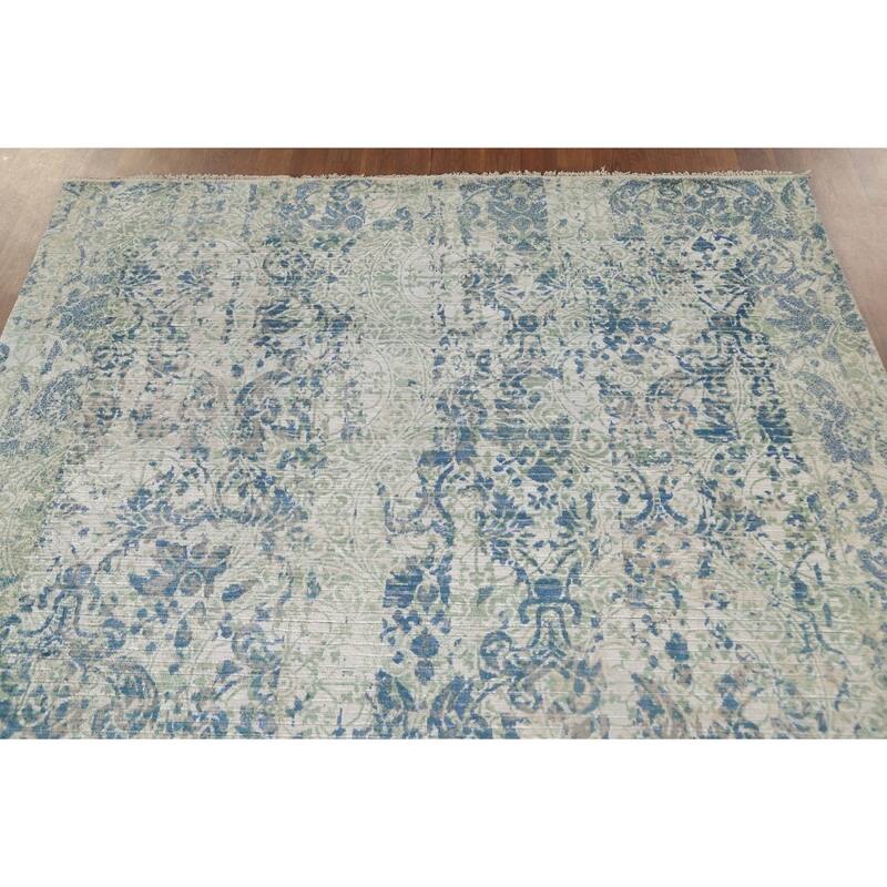 Modern / Abstract Area Rug Hand-Knotted Wool Carpet - 5'6"x 7'9"