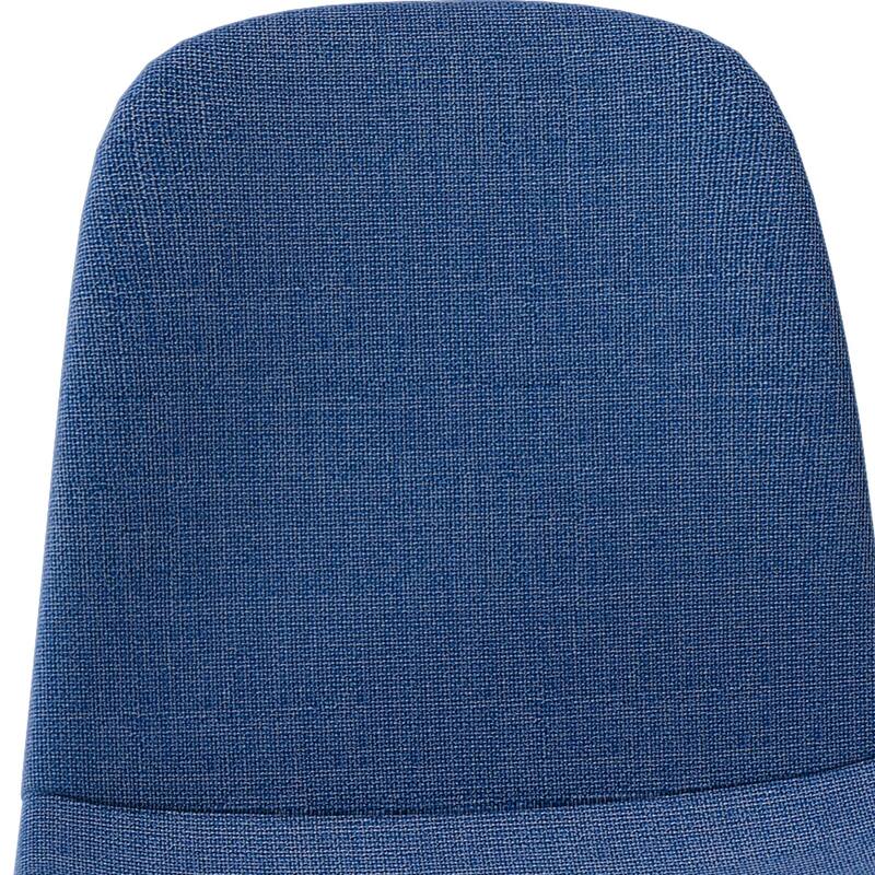 Modern Fabric Dining Chair Set of 4, Armless Side Chair with Iron Legs