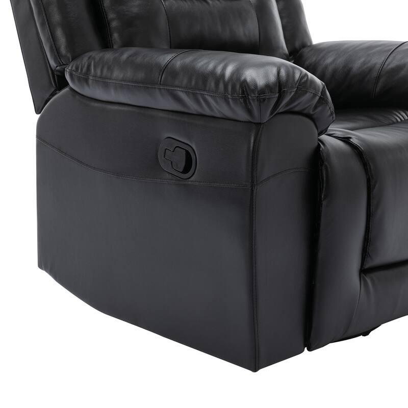 2 Seater Home Theater Recliner Manual Recliner Chair with a Storage Box and Two Cup Holders for Living Room,Bedroom