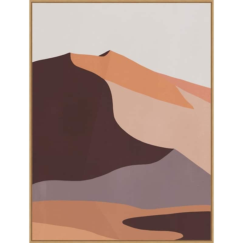 Desert Dunes II by Annie Warren Framed Canvas Wall Art Print - Sylvie Maple