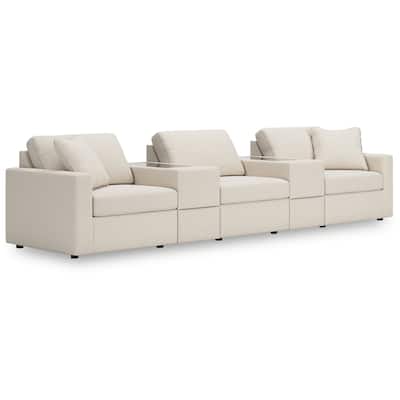 Signature Design by Ashley Modmax 5-Piece Sectional with Storage Consoles - 142"W x 32"D x 36"H