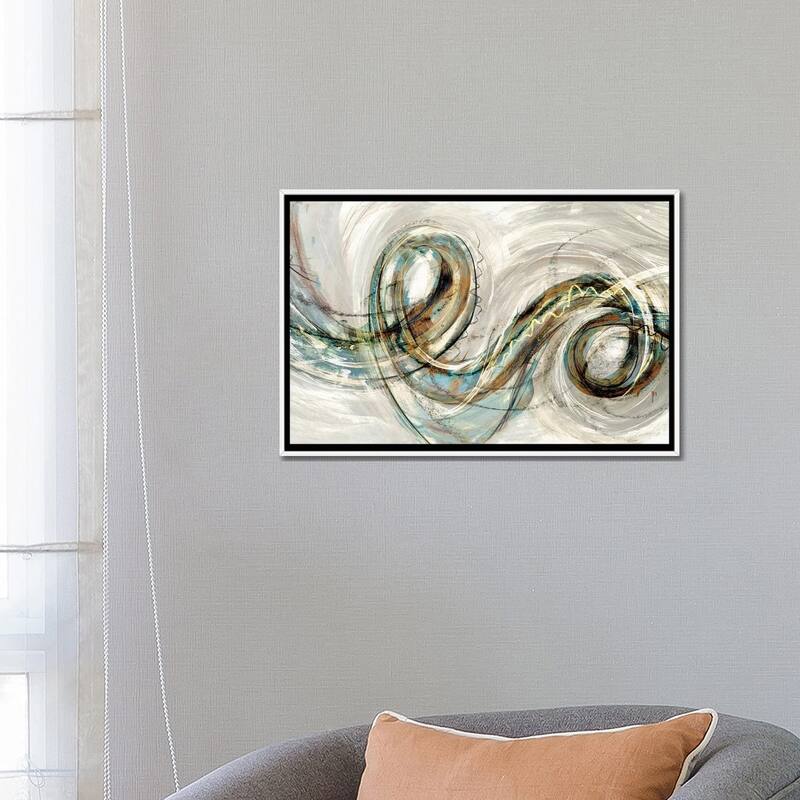iCanvas "Swirly Whirly II" by PI Studio Framed Canvas Print