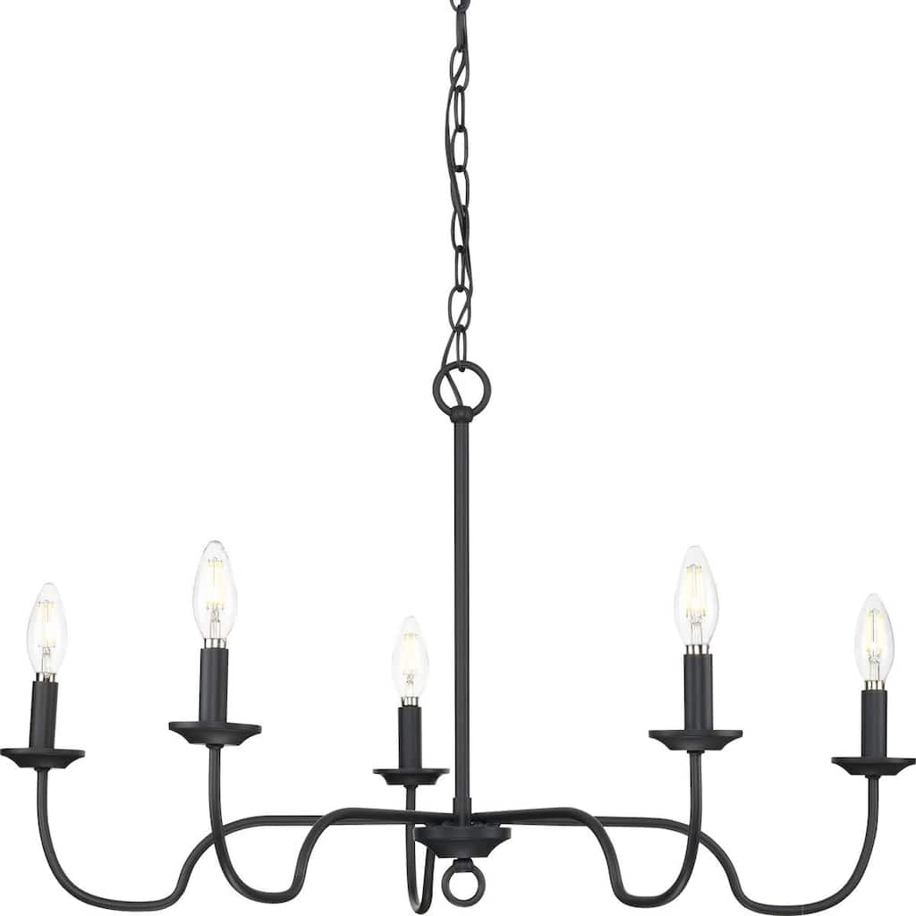 Progress Lighting P400291 Canebrake 6 Light 30" Wide Taper Candle