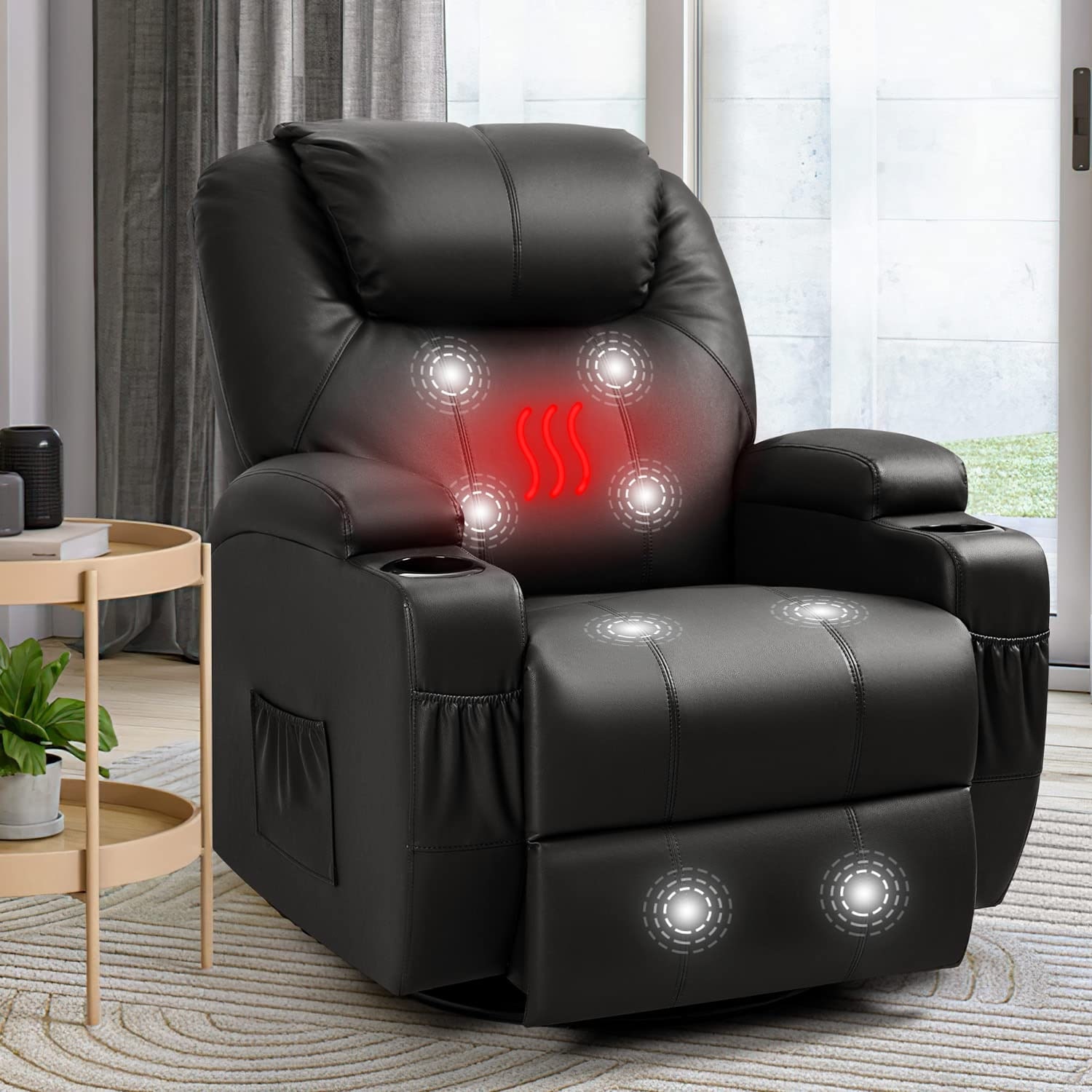 Heated rocking chair clearance