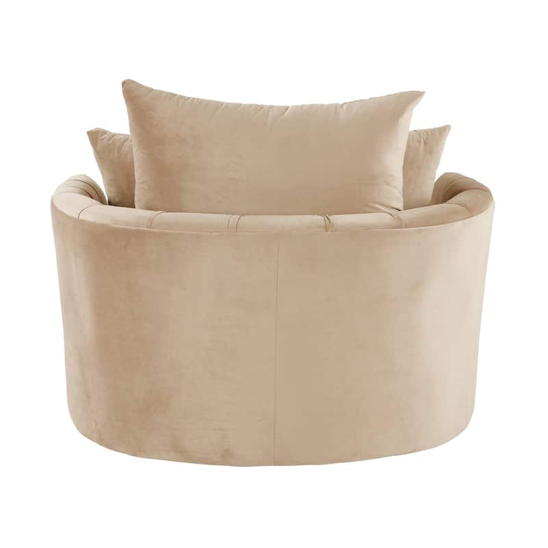 Cavinder Tufted Accent Swivel Chair
