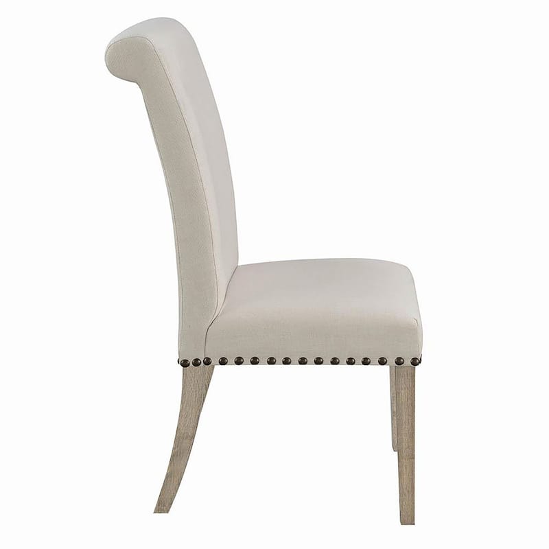 Allan Rustic Upholstered Parsons Dining Chairs (Set of 2)