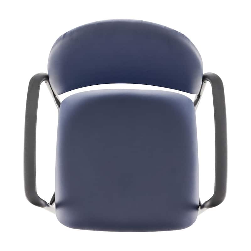 Comfort Stackable Steel Side Reception Chair with Arms - 23.5"D x 23.75"W x 33.25"H