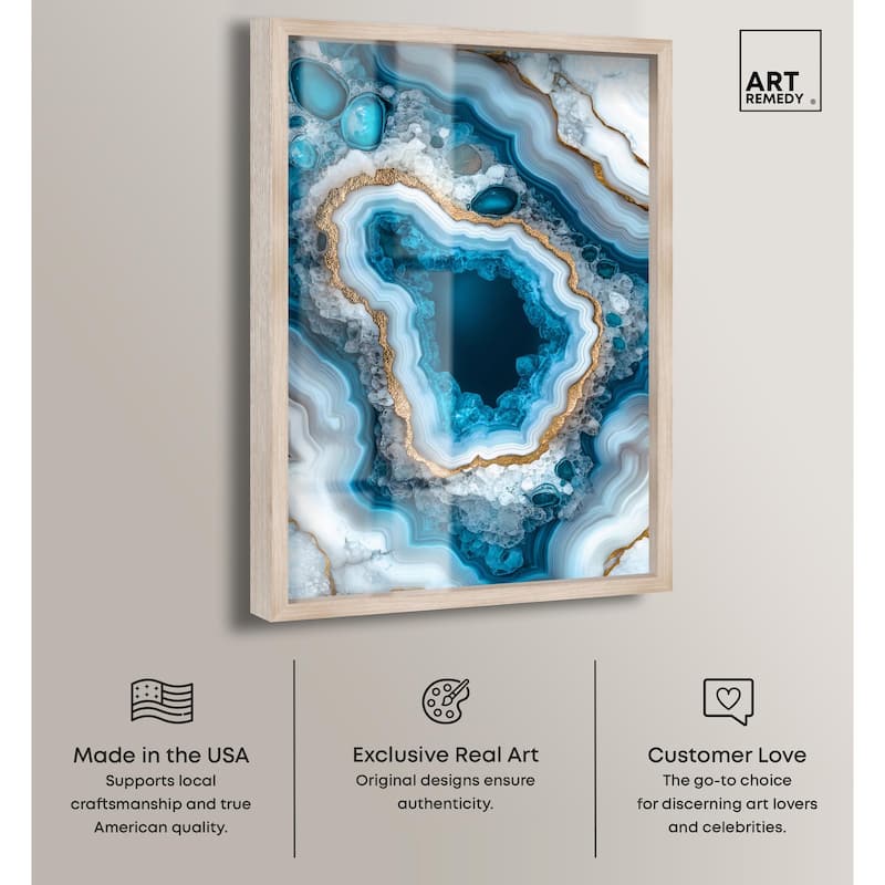 Gilded Geode Eye I Shadowbox by Art Remedy