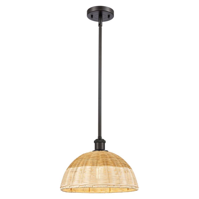Innovations Lighting Endless Possibilities Ballston - Bristol Natural II - 1 Light 12" Stem Hung Mini Pendant - Oil Rubbed Bronze
