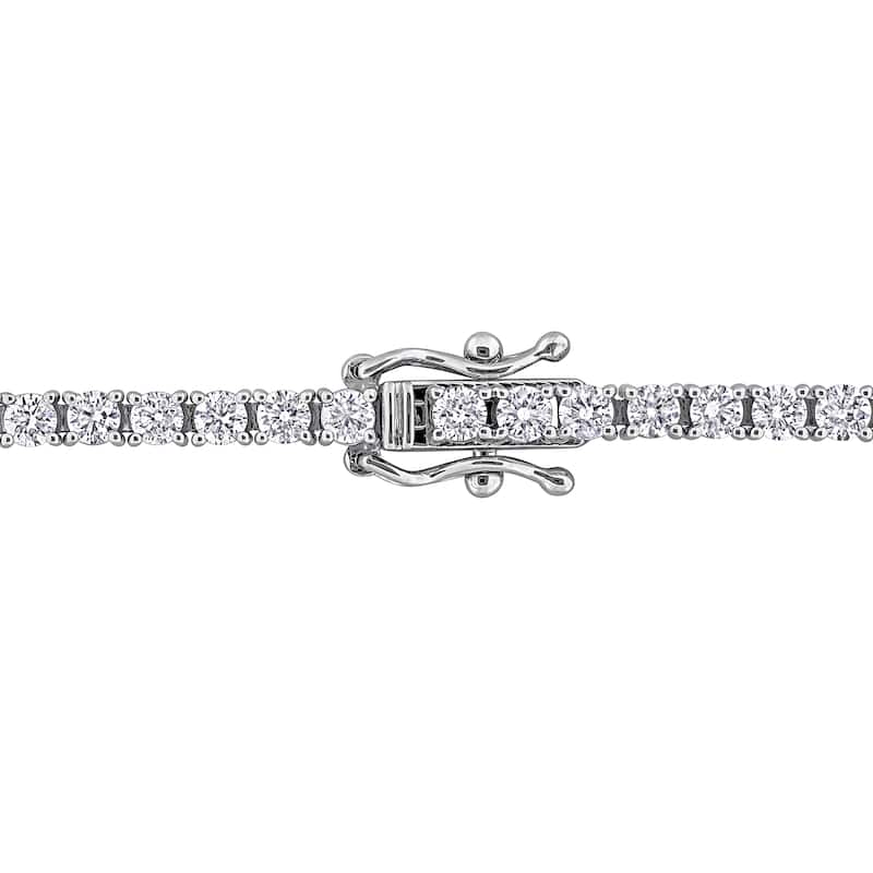 Miadora 14k White Gold Diamond Tennis Bracelet 1 1/3 to 6 1/10ct TDW
