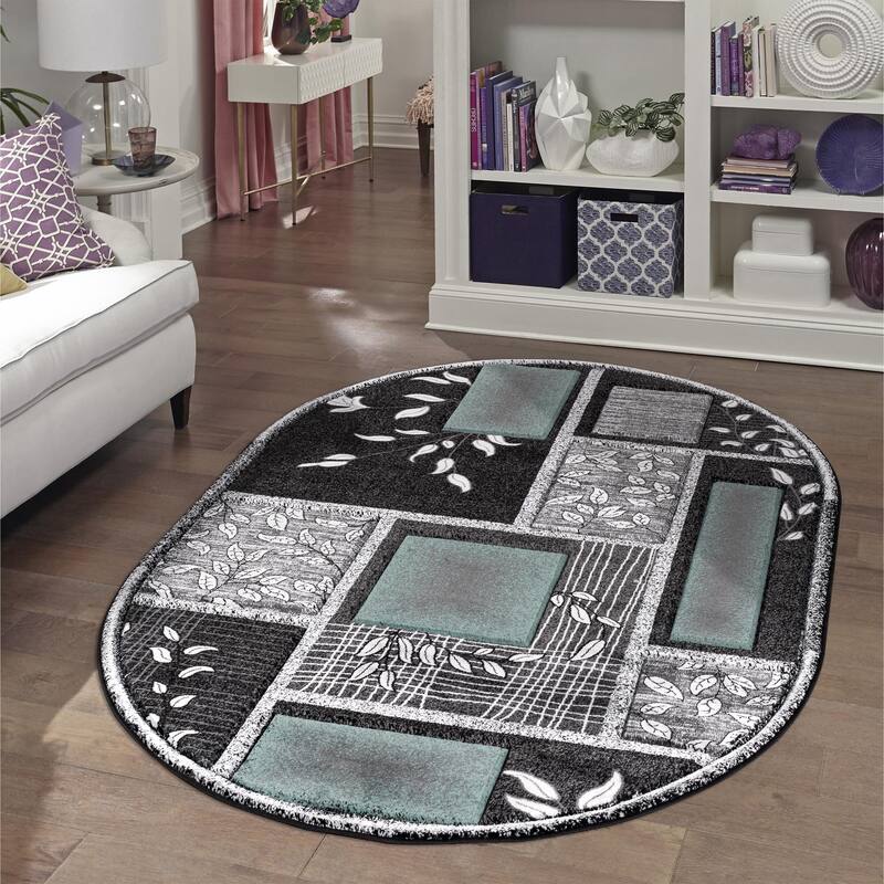 Glamour Collection Polypropylene Area Rug