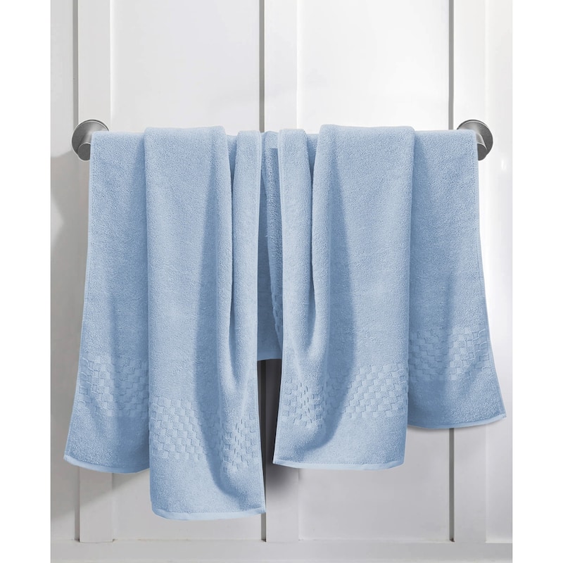 Feather and Stitch NY 650 GSM Premium Cotton 6 Piece Towel Set Super Absorbent Quick Dry Spa Quality