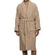 preview thumbnail 66 of 76, 100% Cotton Soft Terry Adult Unisex Lightweight Bathrobe by Superior Medium - Taupe