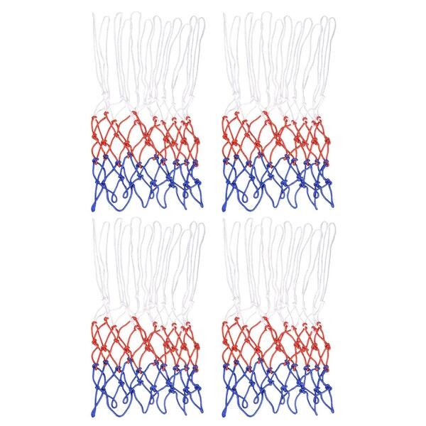 slide 2 of 7, 4Pcs Basketball Net Replacement, Polyester Basketball Hoop Net Rim Net