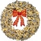 preview thumbnail 1 of 5, 36in Large Prelit Christmas Wreath with LED Lights, Snow Flocked Winter Wreath for Door, Fireplace, Indoor Outdoor - White White - 4 Foot