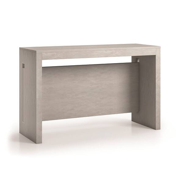 Shop Elasto Gray Concrete Extendable Console Dining Table By Talenti Casa Overstock 18735802