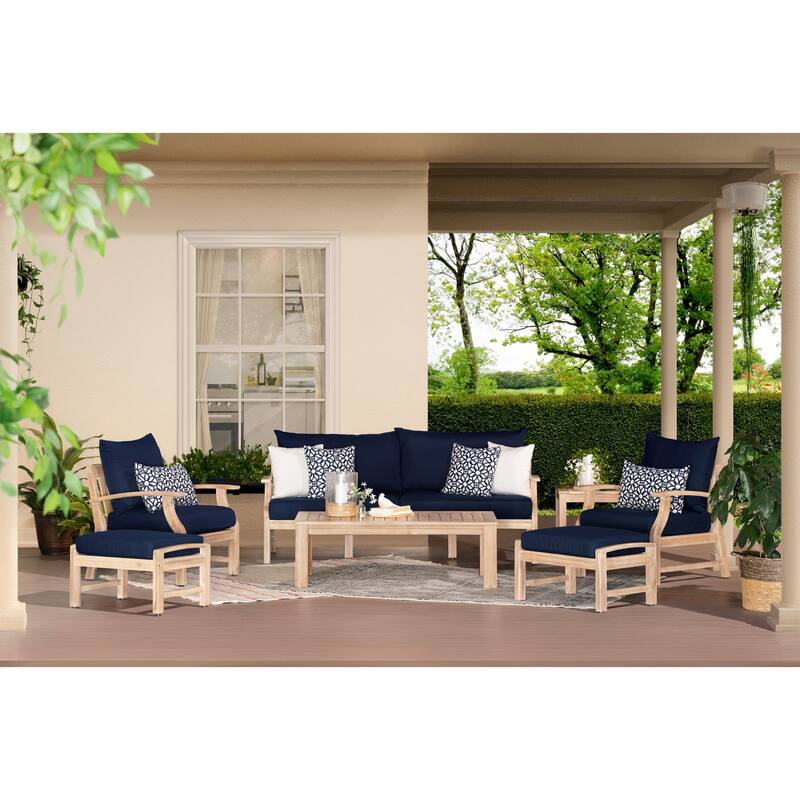 Kooper 7 Piece Sunbrella Outdoor Patio Sofa & Club Chair Set