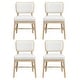 preview thumbnail 20 of 18, Christopher Knight Home - Dining Chair Wood and Rattan with Upholstered Seat, Armless Design, Breathable Cane Back