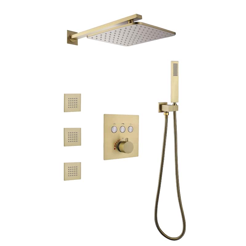 Luxury 3-Way Complete Rain Showerhead