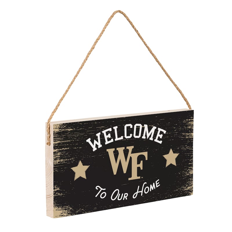 Wake Forest University Wooden Door Decor Wall Sign - Multi-Color