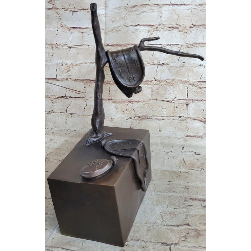 Persistence Of Memory By Salvador Dali Bronze Modern Art Sculpture Figure Statue