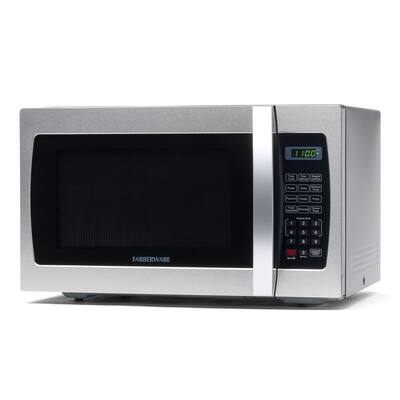 Farberware Professional FMO13AHTBKE 1.3 Cu. Ft. 1000-Watt Microwave Oven, Stainless Steel