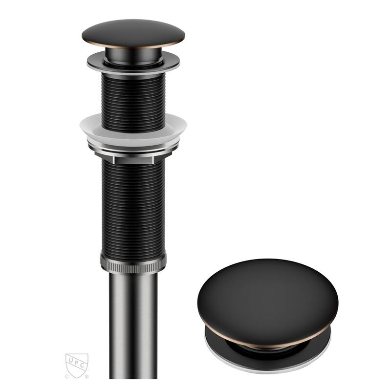 KRAUS Pop-Up Drain for Vessel Bathroom sink - Oil Rubbed Bronze - 10 3/4" H x 2 5/8" DIA (model PU-L10)