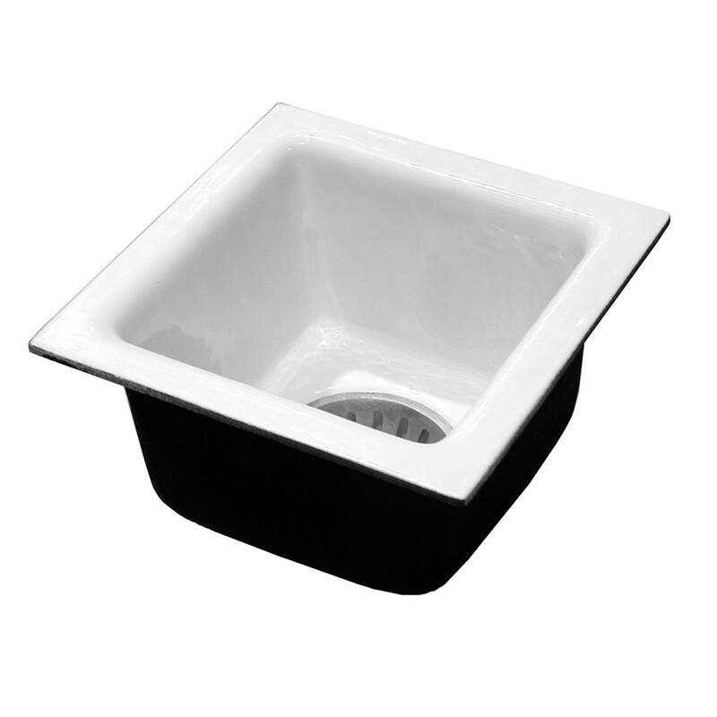 Jones Stephens S55113 3" No Hub Porcelain Coated Floor Sink - 6" Deep - Natural