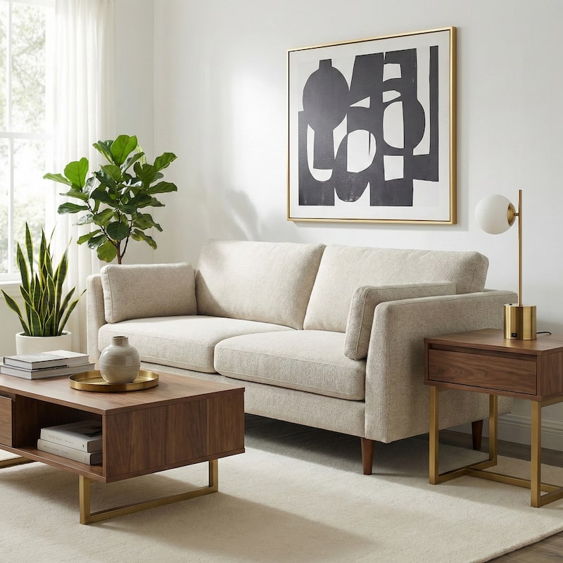 Luxe Glow Modern Brass Table Lamp