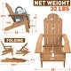 preview thumbnail 32 of 50, WINSOON All Weather HIPS Outdoor Folding Adirondack Chairs Outdoor Chairs Set of 4