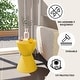 preview thumbnail 138 of 143, Boyd Round Side Table with Ribbed Design Base - Accent Hourglass End Table with Removable Lid for Living Room & Bedroom
