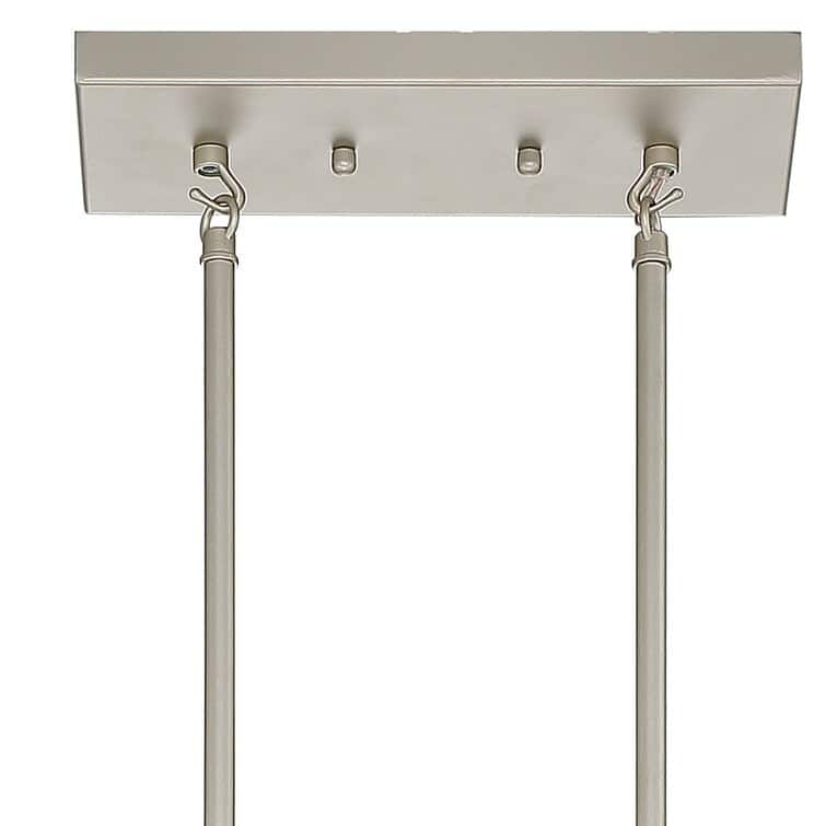 Modern Glam 5-light 37in Kitchen Island Lights Crystal Rectangle Chandelier