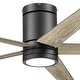 preview thumbnail 12 of 41, 52" Honeywell Graceshire Contemporary Ceiling Fan with Color Changing LED Light, Remote Control, Flush Mount, Dual Finish Blades