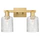 Option Brushed Brass / Clear Basket Weave